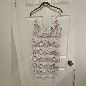 Sway Away Lulu’s White Crochet Dress